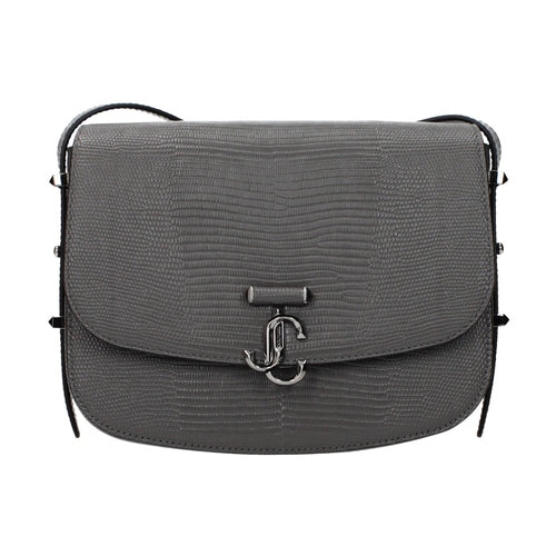 Jimmy Choo Gray Leather Crossbody Bag
