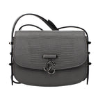 Jimmy Choo Gray Leather Shoulder Bag
