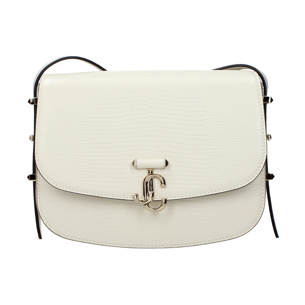Jimmy Choo White Leather Crossbody Bag