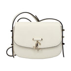 Jimmy Choo White Leather Shoulder Bag