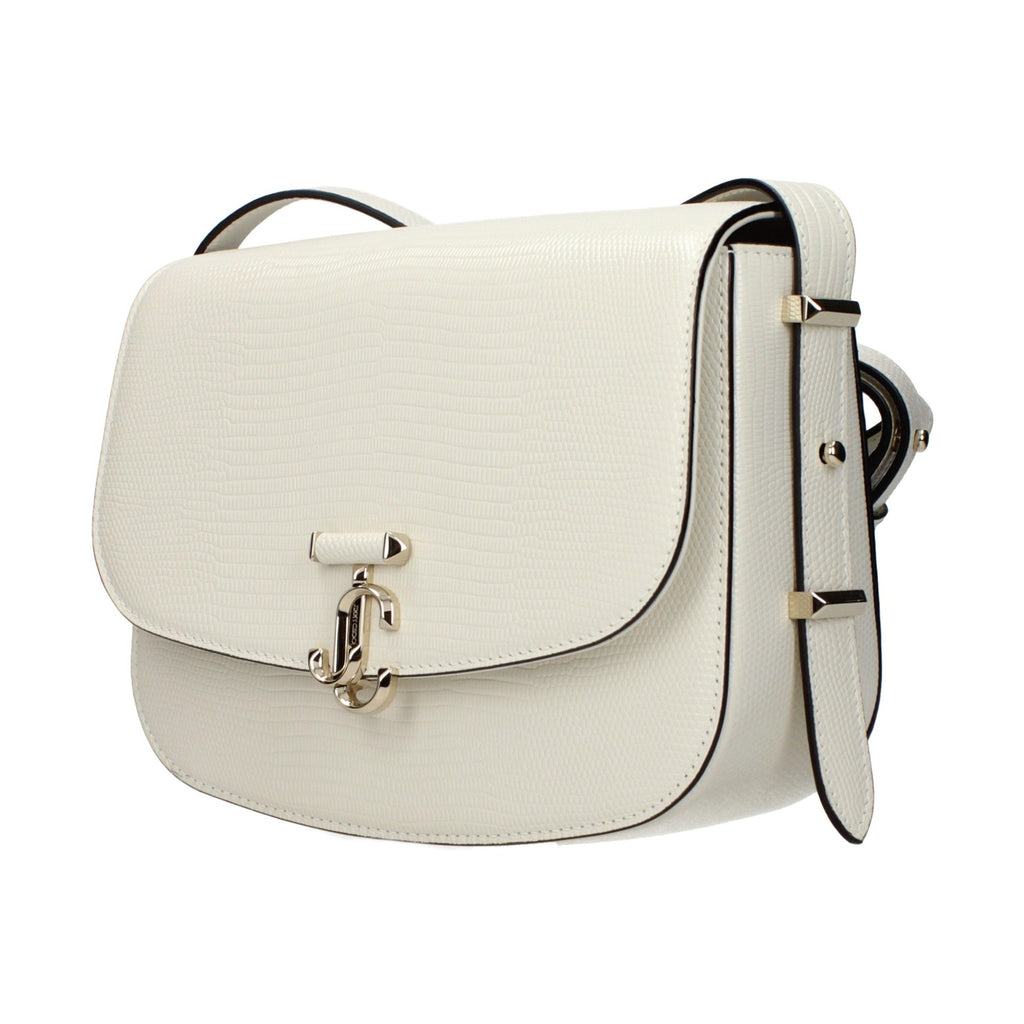Jimmy Choo White Leather Crossbody Bag