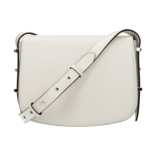 Jimmy Choo White Leather Crossbody Bag