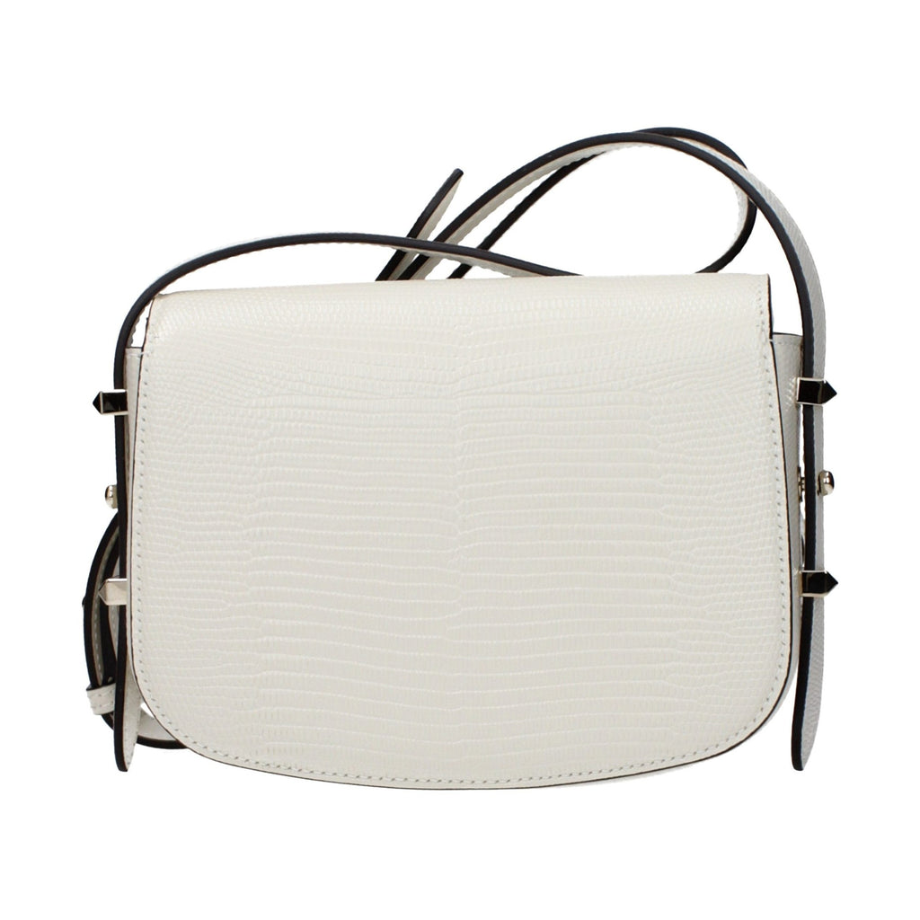 Jimmy Choo White Leather Shoulder Bag