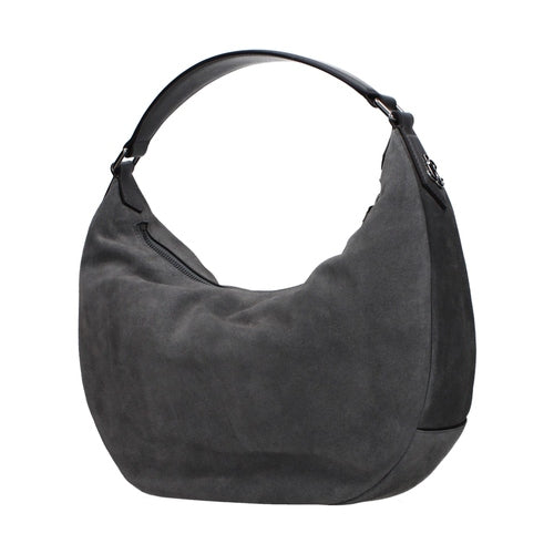 Jimmy Choo Gray Leather Shoulder Bag