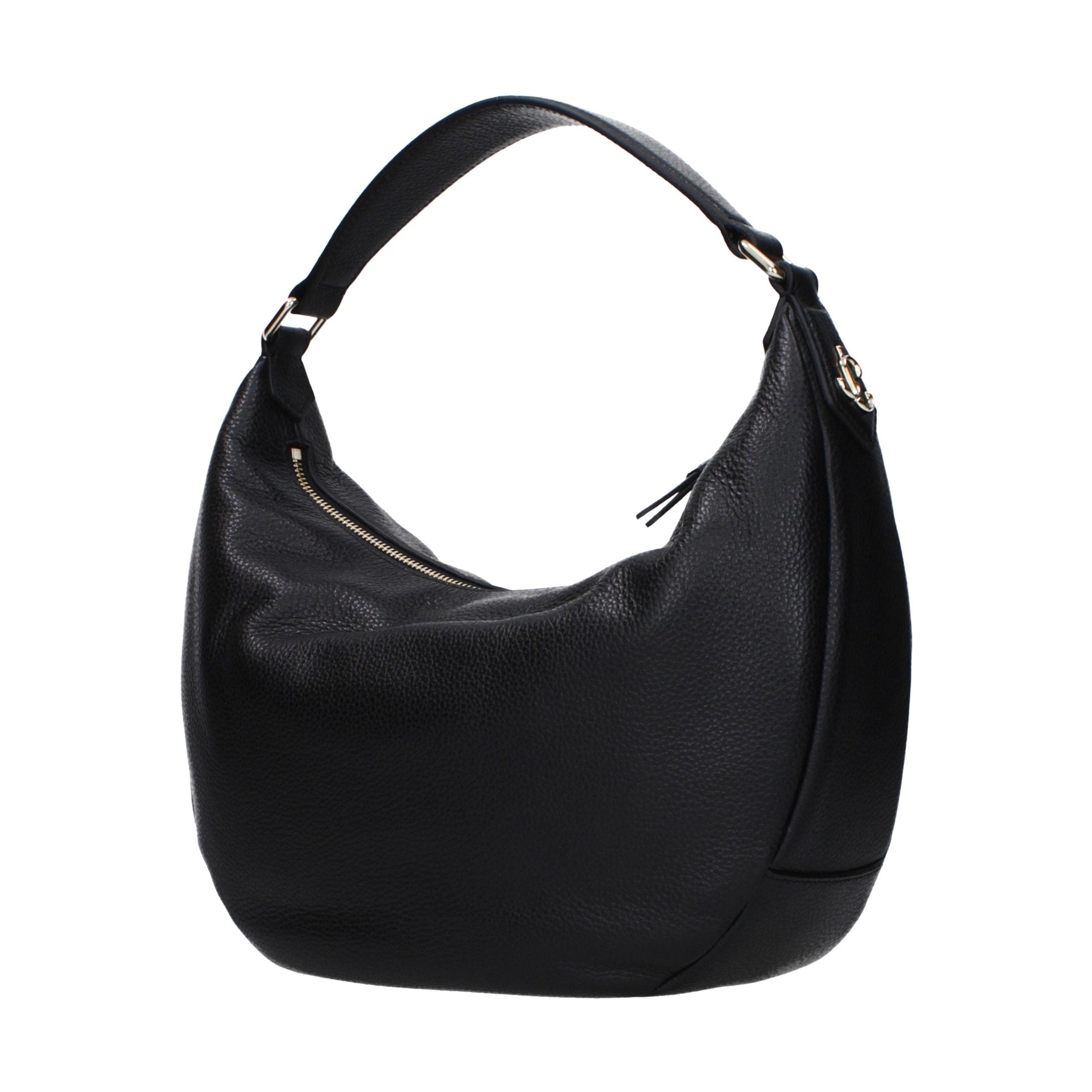 Jimmy Choo Black Leather Shoulder Bag