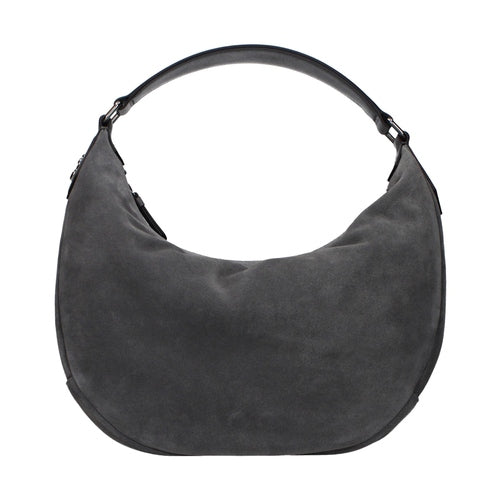 Jimmy Choo Gray Leather Shoulder Bag