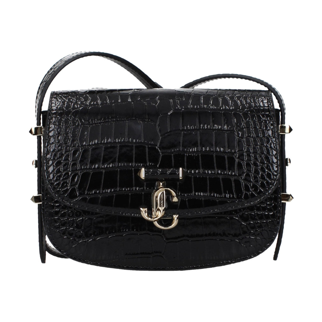 Jimmy Choo Black Leather Crossbody Bag