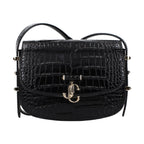 Jimmy Choo Black Leather Crossbody Bag