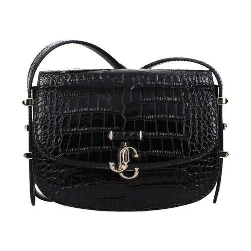 Jimmy Choo Black Leather Crossbody Bag