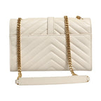 Saint Laurent Envelope Triquilt Medium YSL Shoulder Bag
