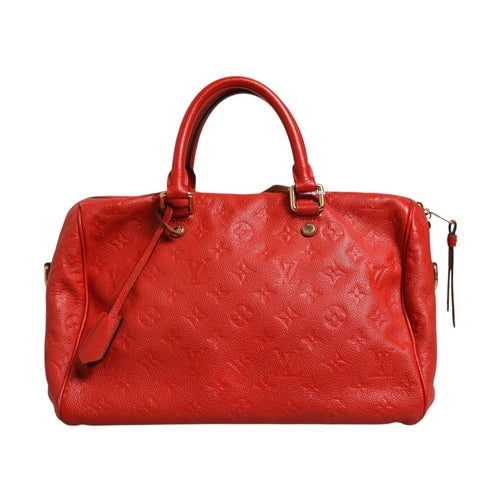 Louis Vuitton Red Monogram Empreinte Speedy Bandouliere 30