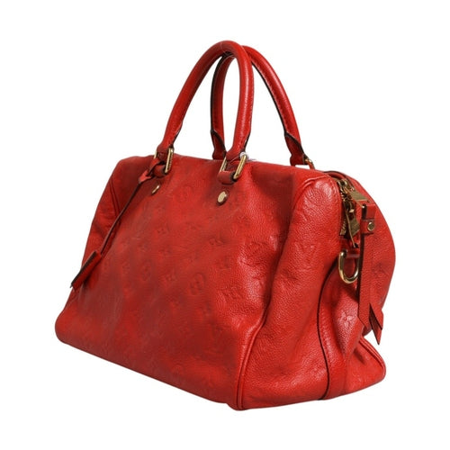 Louis Vuitton Red Monogram Empreinte Speedy Bandouliere 30