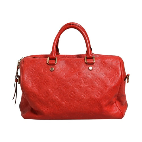 Louis Vuitton Red Monogram Empreinte Speedy Bandouliere 30