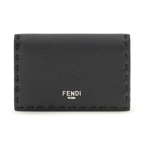 Fendi Black Calf Leather Bos Taurus Wallet