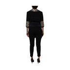 Dolce & Gabbana Black Single-Breasted Brocade Coat Jacket