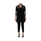 Dolce & Gabbana Black Single-Breasted Brocade Coat Jacket