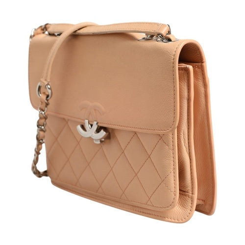 Chanel Goatskin Quilted Small CC Box Flap Bag