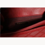 Chanel Mini Flap Bag Lambskin Braided Calfskin Gold Tone Metal