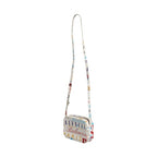Balenciaga White Graffiti Print Leather Mini City Handbag