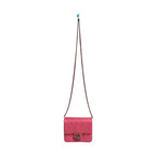 Chanel Pink Quilted Lambskin Leather Classic Square Mini Flap Bag