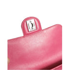 Chanel Pink Quilted Lambskin Leather Classic Square Mini Flap Bag