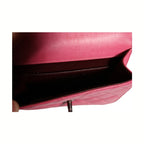 Chanel Pink Quilted Lambskin Leather Classic Square Mini Flap Bag