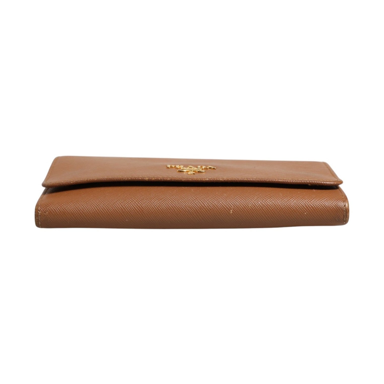 Prada Brown and Gold Wallet Strap