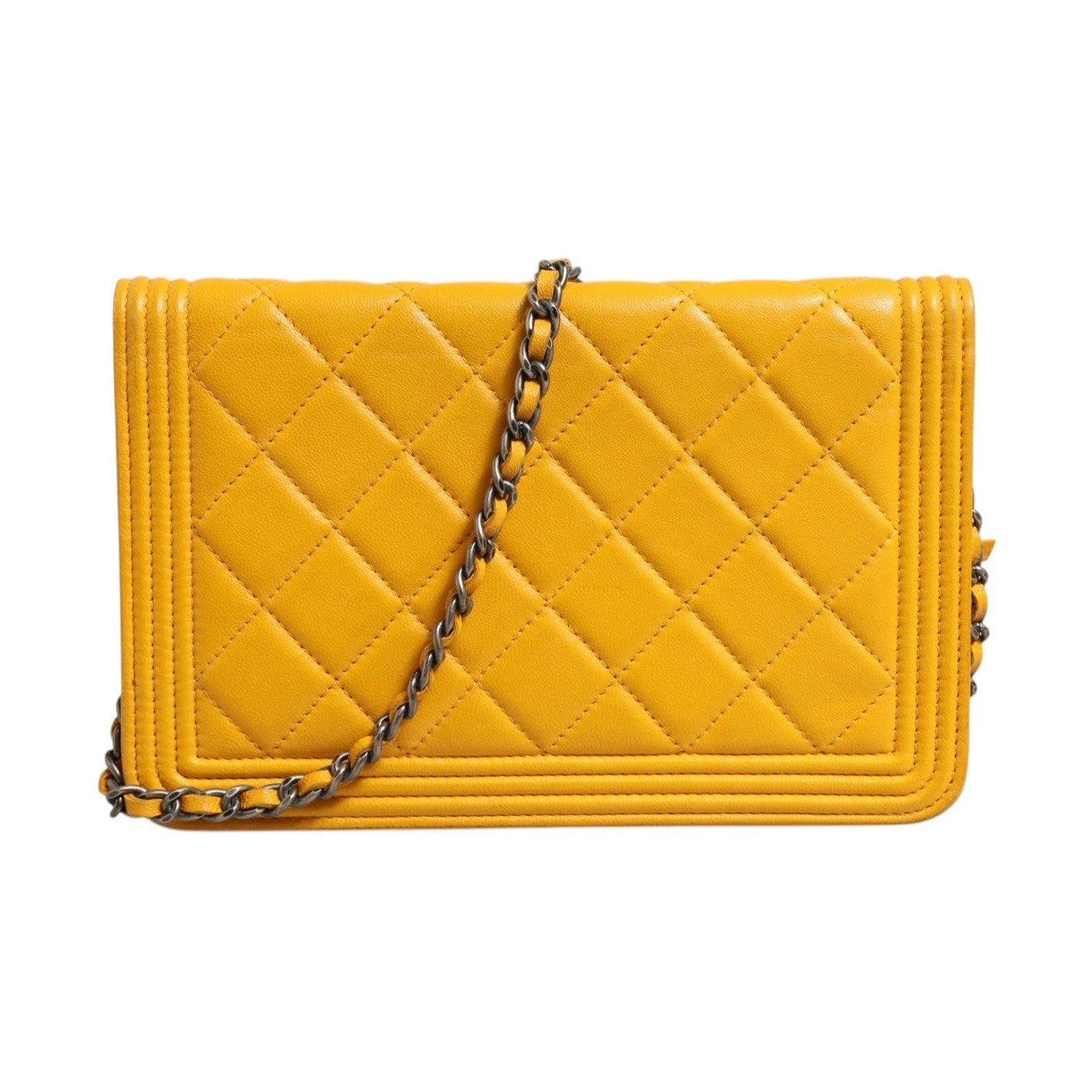 Chanel Yellow New Medium Boy Bag