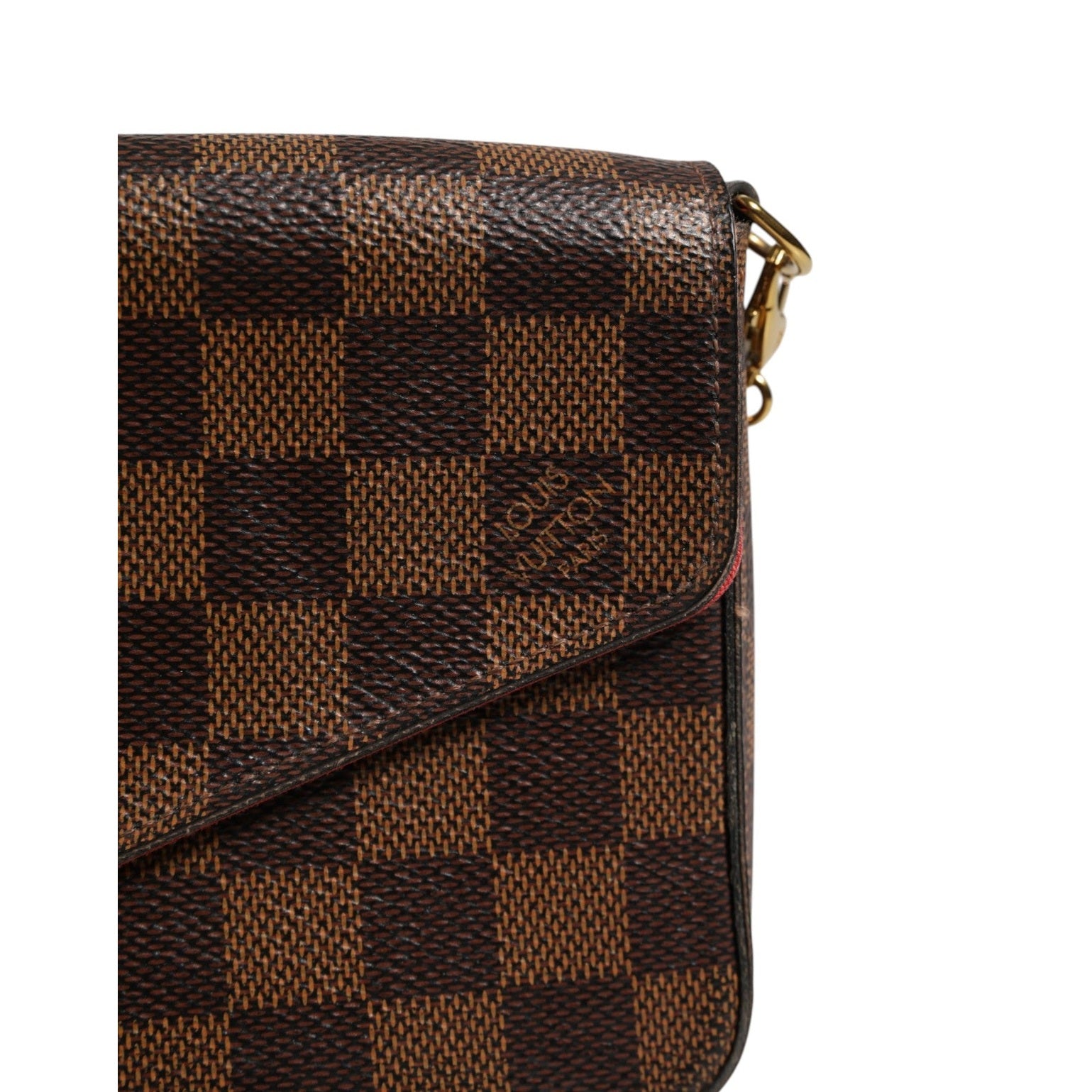 Louis Vuitton Damier Ebene Pochette Felice Chain Wallet