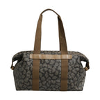 Saint Laurent Green and Brown Pattern Canvas Duffel Bag