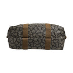 Saint Laurent Green and Brown Pattern Canvas Duffel Bag