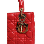 Christian Dior Lady Dior Cannage Leather Handbag