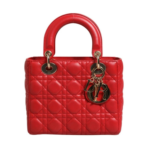 Christian Dior Lady Dior Cannage Leather Handbag