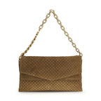 Gucci Brown Suede Leather Handbag