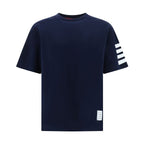 Thom Browne Blue Cotton T-Shirt