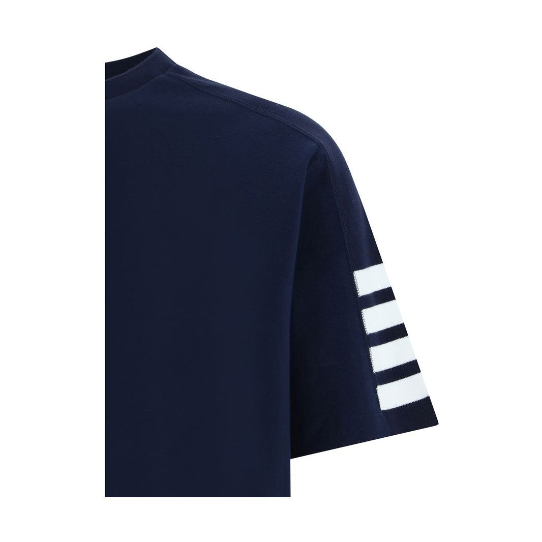 Thom Browne Blue Cotton T-Shirt