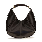 Saint Laurent Brown Calf Leather Bos Taurus Shoulder Bag