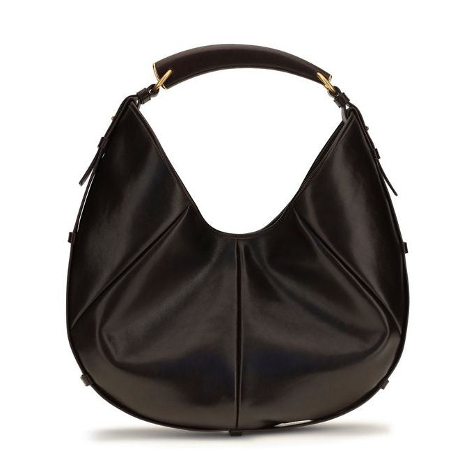 Saint Laurent Brown Calf Leather Bos Taurus Shoulder Bag