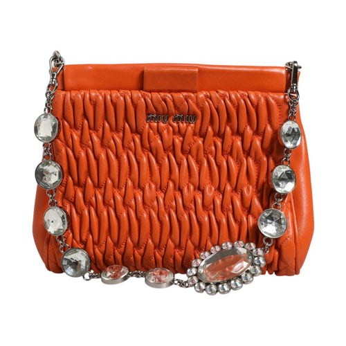 Miu Miu Orange crystal crossbodybag