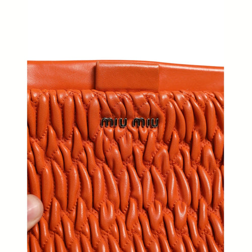 Miu Miu Orange crystal crossbodybag