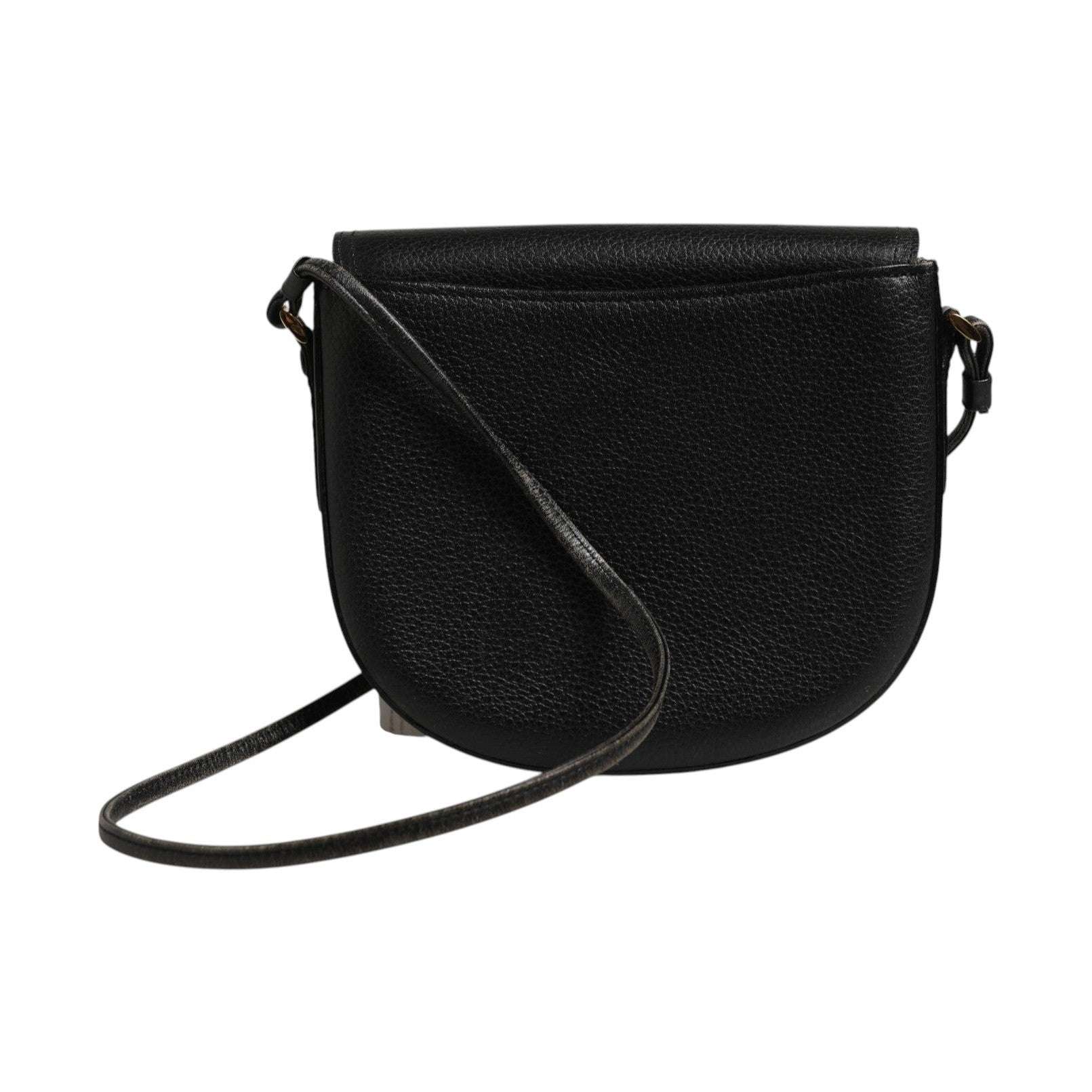 Burberry Black and Gold leather logo crossbody bag