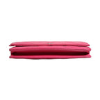 Chanel Pink Quilted Lambskin Wallet On Chain WOC Silver