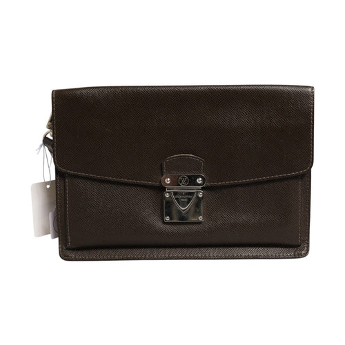 Louis Vuitton Belaia Clutch Taiga Leather