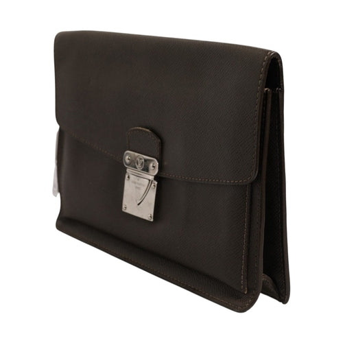 Louis Vuitton Belaia Clutch Taiga Leather