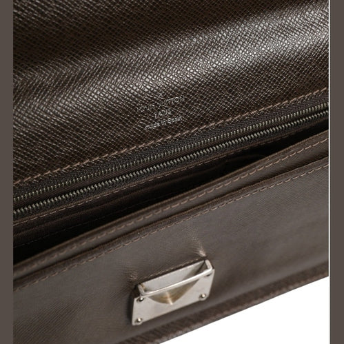 Louis Vuitton Belaia Clutch Taiga Leather