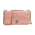 Chanel Small Classic Double Flap Bag Light Pink Chevron