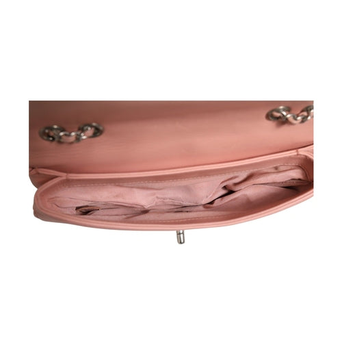 Chanel Small Classic Double Flap Bag Light Pink Chevron