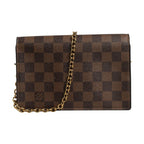 Louis Vuitton Damier Ebene Vavin Chain Wallet