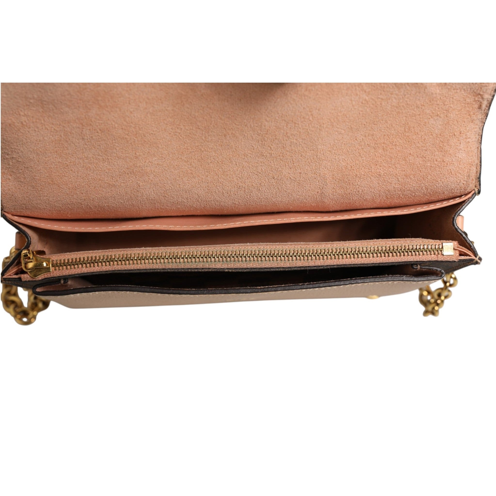 Louis Vuitton Damier Ebene Vavin Chain Wallet