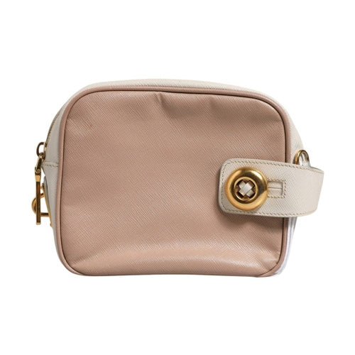 Prada Clay Gray Small Leather Shoulder Bag